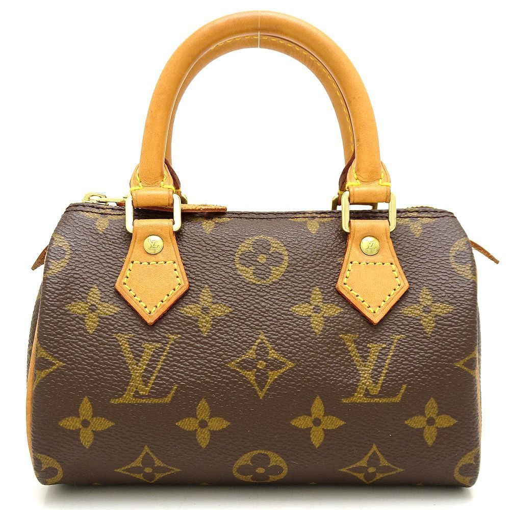 Louis Vuitton Monogram Mini Speedy Handbag Brown